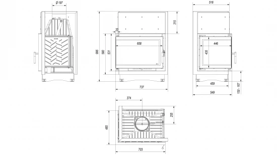 *EEK A Eck-Gusskamineinsatz Kratki ZUZIA ECO 12 DECO, Links + BISMSCHV II - 12kW 4 *EEK A Eck-Gusskamineinsatz Kratki ZUZIA ECO 12 DECO, Links + BISMSCHV II - 12kW – Bild 4