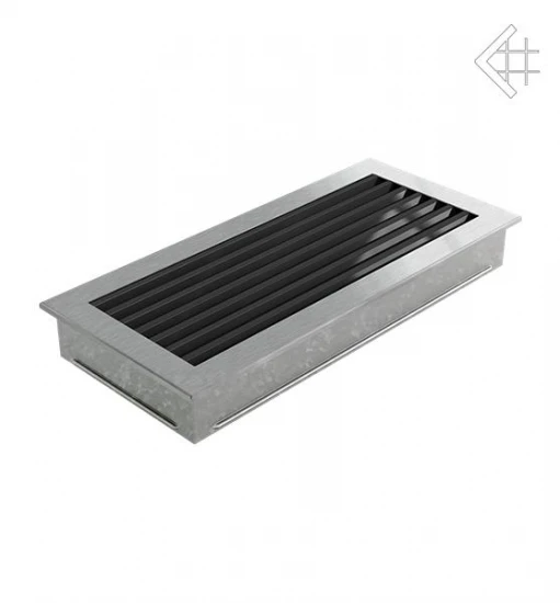 Luftgitter, Lamellen Feststehend, 17x37cm, Edelstahl Gebürstet 1 Luftgitter, Lamellen Feststehend, 17x37cm, Edelstahl Gebürstet