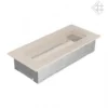 Kamin-Lüftungsgitter, 11x24cm Creme