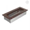 Kamin-Lüftungsgitter, 11x24cm Schwarz/kupfer