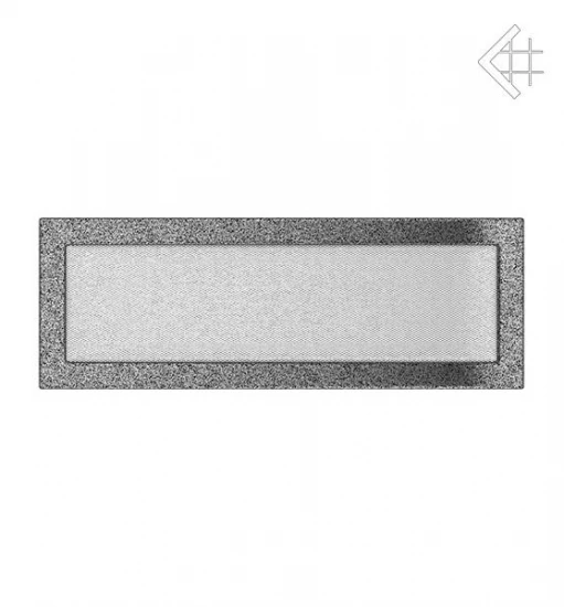 Kamin-Lüftungsgitter, 17x49cm Schwarz/silber 2 Kamin-Lüftungsgitter, 17x49cm Schwarz/silber – Bild 2
