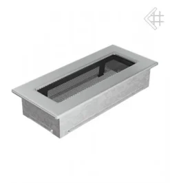 Luxus-Lüftungsgitter, 11x24cm, Edelstahl Gebürstet