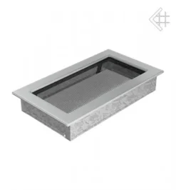 Luxus-Lüftungsgitter, 17x30cm, Edelstahl Gebürstet