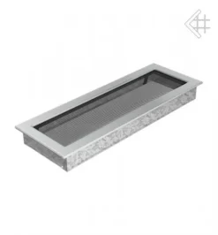 Luxus-Lüftungsgitter, 17x49cm, Edelstahl Gebürstet