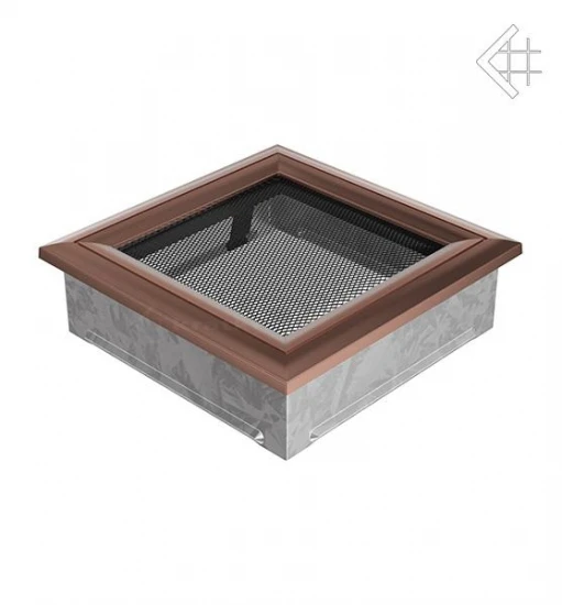 1A-Lüftungsgitter, Rille, 17x17cm, Kupfer 1 1A-Lüftungsgitter, Rille, 17x17cm, Kupfer