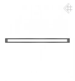 Lüftungsgitter, Luftschlitz Offen, 6x100cm, Graphit