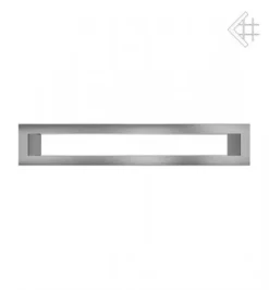 Lüftungsgitter, Luftschlitz Offen, 6x40cm, Edelstahl Gebürstet