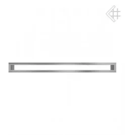 Lüftungsgitter, Luftschlitz Offen, 6x80cm, Edelstahl Gebürstet