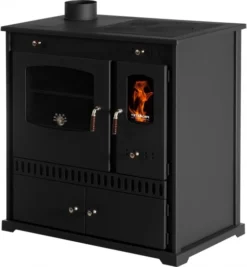 EEK A+ Küchenofen Holzherd Perfect ECO Schwarz, Linke Version - 7 KW Dauerbrandherd -Kaminöfen Verkaufsgeschäft Dauerbrandherd Perfect ECO 1 links1