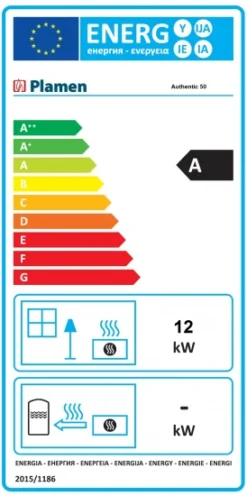 EEK A Design-Gusskaminofen Plamen Authentic 50 Herdplatte, Ext. Zuluft- 12kW 7 EEK A Design-Gusskaminofen Plamen Authentic 50 Herdplatte, Ext. Zuluft- 12kW -Kaminöfen Verkaufsgeschäft EUL Plamen Authentic 50
