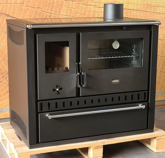 EEK A Premium-Küchenofen Holzherd GT Schwarz !Cerankochfeld!+!Edelstahlbackfach!-Dauerbrandherd - 15kW 2 EEK A Premium-Küchenofen Holzherd GT Schwarz !Cerankochfeld!+!Edelstahlbackfach!-Dauerbrandherd - 15kW – Bild 2