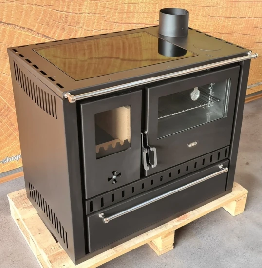 EEK A Premium-Küchenofen Holzherd GT Schwarz !Cerankochfeld!+!Edelstahlbackfach!-Dauerbrandherd - 15kW 6 EEK A Premium-Küchenofen Holzherd GT Schwarz !Cerankochfeld!+!Edelstahlbackfach!-Dauerbrandherd - 15kW – Bild 6