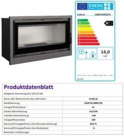 *EEK A+ - Kamineinsatz Kaminkassette Kratki Arke 14 Mit 14 KW Mit Warmluftgebläse -Kaminöfen Verkaufsgeschäft KASETAARKE95