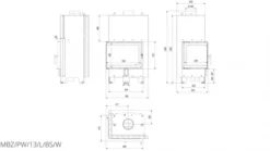 *EEK A Wasserführender Eck-Kamineinsatz Kratki MBZ 13 Links Mit Klapptür - 13kW -Kaminöfen Verkaufsgeschäft Kamin KratkiMBZ13leftBS 5 0