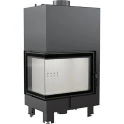 *EEK A Wasserführender Eck-Kamineinsatz Kratki MBZ 13 Links Mit Klapptür - 13kW