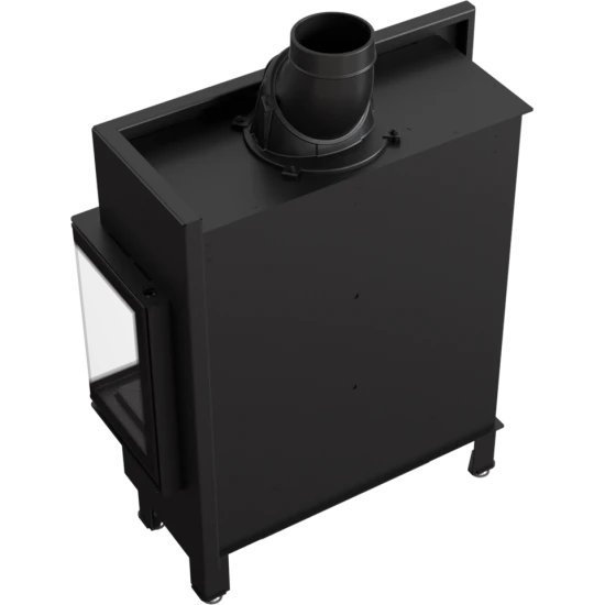 *EEK A+ Eck-Kamineinsatz Kratki LUCY/14/SLIM/P/BS Mit Seitenglas Rechts - 10kW 3 *EEK A+ Eck-Kamineinsatz Kratki LUCY/14/SLIM/P/BS Mit Seitenglas Rechts - 10kW – Bild 3