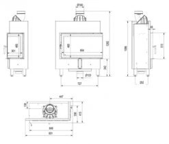 *EEK A+ Eck-Kamineinsatz Kratki LUCY/14/SLIM/P/BS Mit Seitenglas Rechts - 10kW 10 *EEK A+ Eck-Kamineinsatz Kratki LUCY/14/SLIM/P/BS Mit Seitenglas Rechts - 10kW -Kaminöfen Verkaufsgeschäft LUCY14SLIMPBS masse