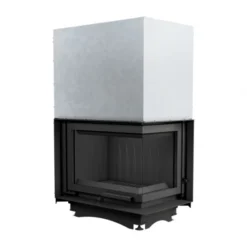 *EEK A - Eck-Guss-Kamineinsatz Kratki MAJA/P/BS/G Hebetür Mit Seitenglas Rechts - 8kW + BIMSCHV II -Kaminöfen Verkaufsgeschäft MAJA P BS G