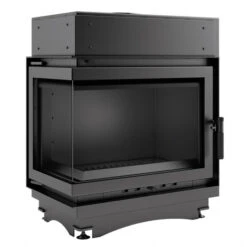 *EEK A+ Wasserführender Eck-Kamineinsatz Kratki MAJA/PW/BL/12/BS/W Seitenscheibe Links + BIMSCHV II