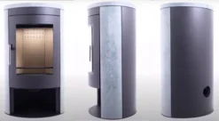 EEK A+ Kaminofen Mit Speckstein Panadero OVAL 3 STEIN - 8,7 KW -Kaminöfen Verkaufsgeschäft Oval stone3