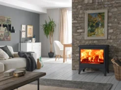 EEK A+ Kaminofen Panadero Boheme Mit Herdplatte (Kochstelle) ECODESIGN - 9,8kW -Kaminöfen Verkaufsgeschäft Panadero BOHEME