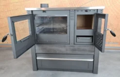 EEK A Küchenofen Holzherd PANONIA Kacheln Schwarz, Linke Version - 10,5 KW Dauerbrandherd 13 EEK A Küchenofen Holzherd PANONIA Kacheln Schwarz, Linke Version - 10,5 KW Dauerbrandherd -Kaminöfen Verkaufsgeschäft Panonia schwarz offen links