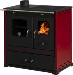 EEK A+ Küchenofen Holzherd Perfect ECO LUX Bordeaux, Linke Version - 7,38 KW Dauerbrandherd 9 EEK A+ Küchenofen Holzherd Perfect ECO LUX Bordeaux, Linke Version - 7,38 KW Dauerbrandherd -Kaminöfen Verkaufsgeschäft Perfect EKO LUX 1 bordeaux links