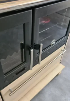 EEK A+ Küchenofen Holzherd Plamen 850 Creme, Rechte Version - 8 KW Dauerbrandherd -Kaminöfen Verkaufsgeschäft Plamen850 creme rechts850 front