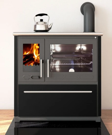 EEK A+ Küchenofen Holzherd Plamen 850 Schwarz, Rechte Version - 8 KW Dauerbrandherd 1 EEK A+ Küchenofen Holzherd Plamen 850 Schwarz, Rechte Version - 8 KW Dauerbrandherd