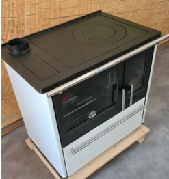 EEK A+ Küchenofen Holzherd Plamen 850 Weiß, Linke Version - 8 KW Dauerbrandherd -Kaminöfen Verkaufsgeschäft Plamen850 weiss links 800 221