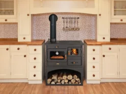 EEK A Küchenofen Holzherd Prity 1P34 Rauchrohr Links – 10kW + BIMSCHV -Kaminöfen Verkaufsgeschäft Prity 1P34L Herd Rohr links2