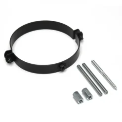 120 Mm - Rauchrohr Schelle In Schwarz