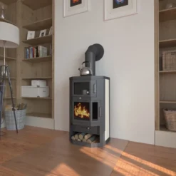 EEK A Kaminofen Mit Backfach+Herdplatte Victoria Taro F Schwarz – 9,53 KW -Kaminöfen Verkaufsgeschäft TaroF 2800px