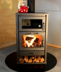 EEK A Kaminofen Mit Backfach Victoria Triumph F, Schwarz Mit XL-Brennraum – 15kW -Kaminöfen Verkaufsgeschäft Triumph F BACKFACH3