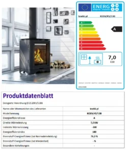 *EEK A - Guss-Kaminofen Kratki KOZA K5 Mit RRØ 130 Mm - 7 KW -Kaminöfen Verkaufsgeschäft Unbenannt63