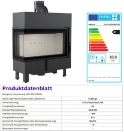 *EEK A+ Eck-Kamineinsatz Kratki LUCY/14/SLIM/L/BS Mit Seitenglas Links - 10kW -Kaminöfen Verkaufsgeschäft Unbenannt93