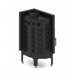 EEK A - Eck-Kamineinsatz HITZE Albero AL9R.H DECO Mit Seitenglas Rechts - 9kW -Kaminöfen Verkaufsgeschäft al9r h anim 6