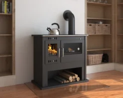 EEK A Küchenofen Holzherd Victoria VIKI LUX Schwarz - 10,5kW -Kaminöfen Verkaufsgeschäft cooker viki lux2 800 32801 3