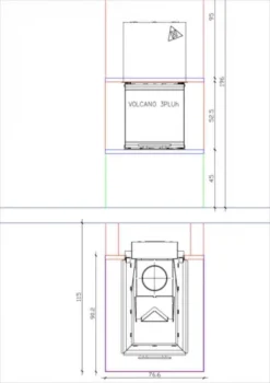 EEK A+ Kaminbausatz Pure Extra Hajduk VOLCANO 3PLUh Panoramakamin Mit 11kW -Kaminöfen Verkaufsgeschäft dsaafafffa