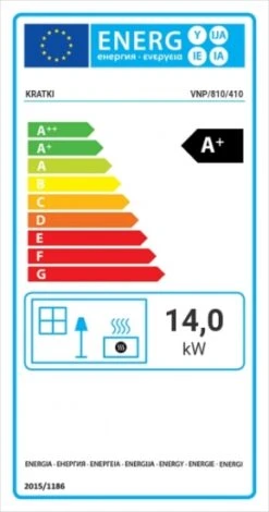 *EEK A+ ECK-Kamineinsatz Kratki VNP/810/410 Rechts Mit Schiebetür - 14 KW -Kaminöfen Verkaufsgeschäft fireplace vn 810 410 right bs guillotine