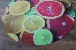 (Sofort Lieferbar!) Kreis Motiv Zitrone 110x110cm - Funkenschutzplatte Kaminbodenplatte Glasplatte -Kaminöfen Verkaufsgeschäft glasplatte motiv kreis funkenschutzplatte detail3 800px 30667 4