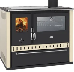 EEK A Premium-Küchenofen Holzherd GT Mit !Cerankochfeld!+!Edelstahlbackfach!-Dauerbrandherd - 15kW