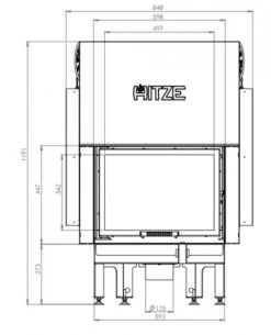 EEK A - Kamineinsatz HITZE Albero AL9G.H DECO Mit Schiebetür -9kW 8 EEK A - Kamineinsatz HITZE Albero AL9G.H DECO Mit Schiebetür -9kW -Kaminöfen Verkaufsgeschäft hitze ma zeichnung5