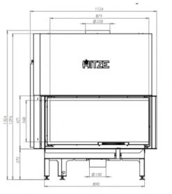 EEK A+ - ECK-Kamineinsatz Albero AL19RG.H DECO Mit Schiebetür U. Seitenglas Rechts -19kW -Kaminöfen Verkaufsgeschäft hitze ma zeichnung59