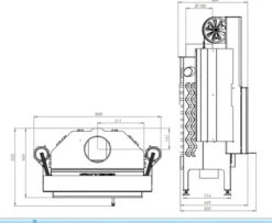 EEK A - Kamineinsatz HITZE Albero AL9G.H DECO Mit Schiebetür -9kW 9 EEK A - Kamineinsatz HITZE Albero AL9G.H DECO Mit Schiebetür -9kW -Kaminöfen Verkaufsgeschäft hitze ma zeichnung6