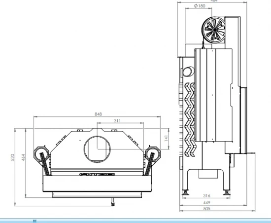 EEK A - Kamineinsatz HITZE Albero AL9G.H DECO Mit Schiebetür -9kW 5 EEK A - Kamineinsatz HITZE Albero AL9G.H DECO Mit Schiebetür -9kW – Bild 5