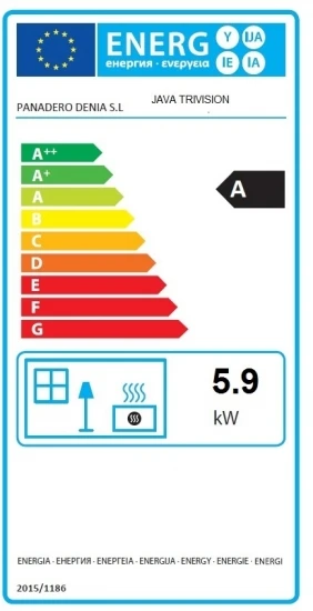 EEK A Kaminofen Panadero JAVA TRIVISION Mit 3 Scheiben - 5,9 KW, Raumluftunabh. 3 EEK A Kaminofen Panadero JAVA TRIVISION Mit 3 Scheiben - 5,9 KW, Raumluftunabh. – Bild 3