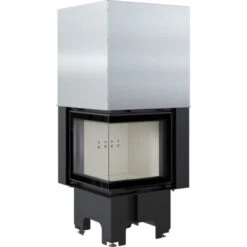 *EEK A+ ECK-Kamineinsatz Kratki VNL/480/480 Links, Gleichschenklig Mit Schiebetür - 8 KW