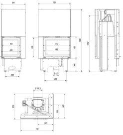 *EEK A ECK-Kamineinsatz Kratki VNP/610/430 Rechts Mit Schiebetür - 9 KW 10 *EEK A ECK-Kamineinsatz Kratki VNP/610/430 Rechts Mit Schiebetür - 9 KW -Kaminöfen Verkaufsgeschäft kratki VNP610 430 masse