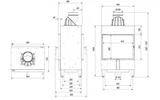 *EEK A - Tunnel-Kamineinsatz Kratki LUCY/12/T Mit 12 KW 2 *EEK A - Tunnel-Kamineinsatz Kratki LUCY/12/T Mit 12 KW – Bild 2